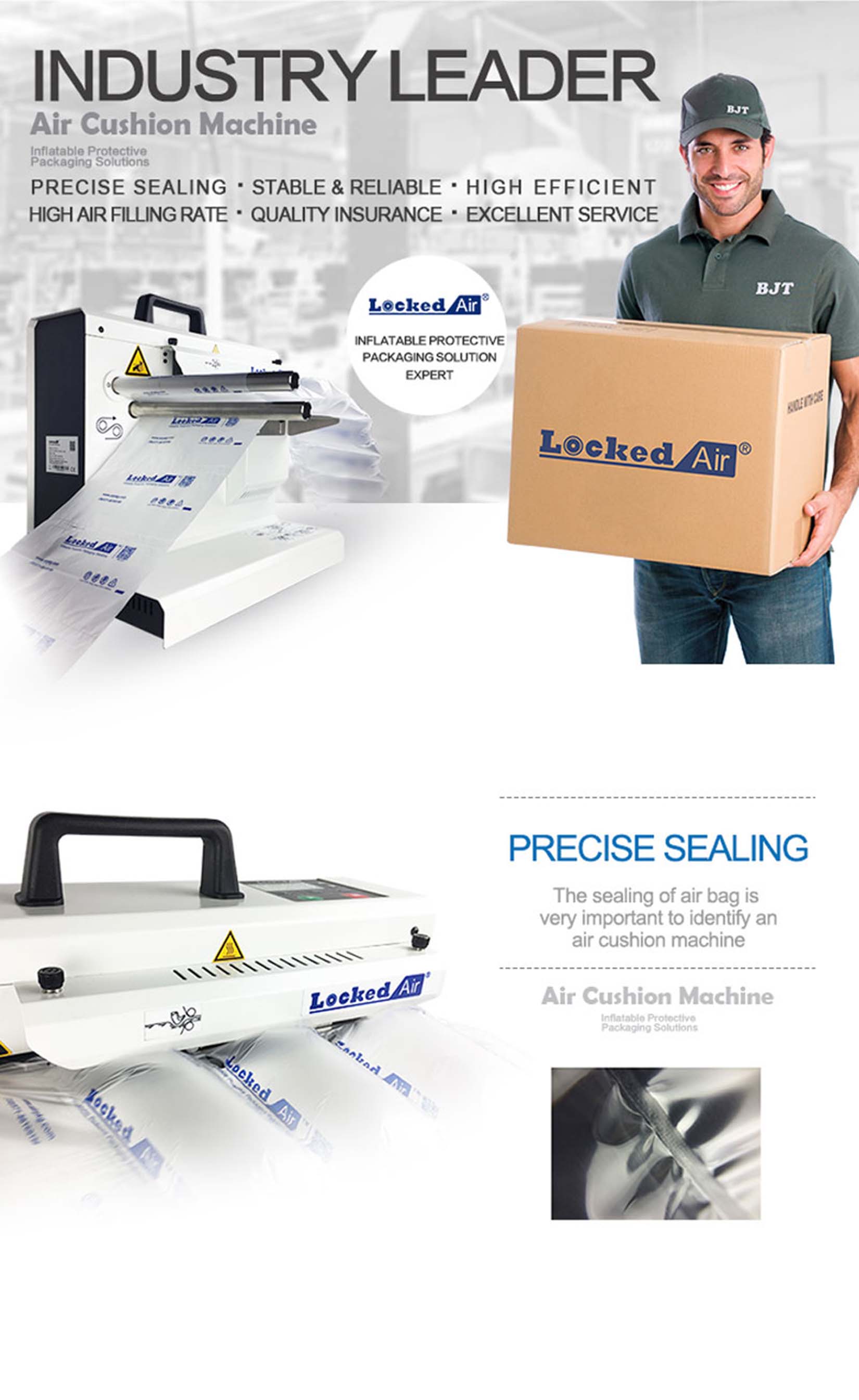 LA-E3 PLUS High-Speed Air Pillow Machine - Industrial Class
