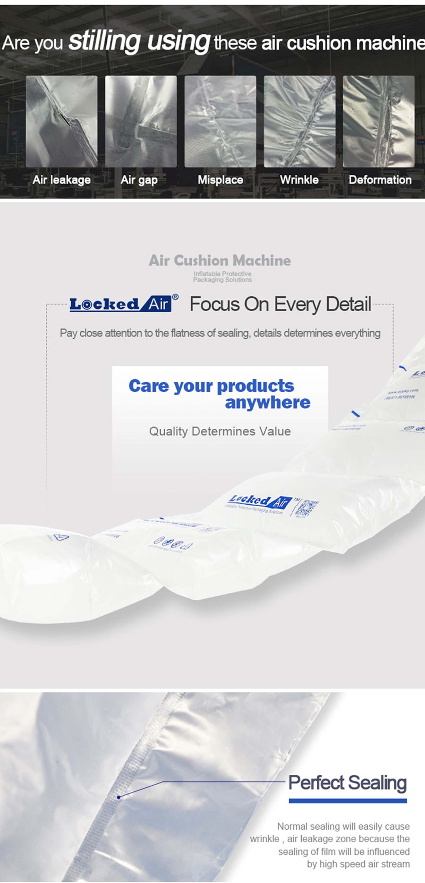 LA-E3 PLUS High-Speed Air Pillow Machine - Industrial Class