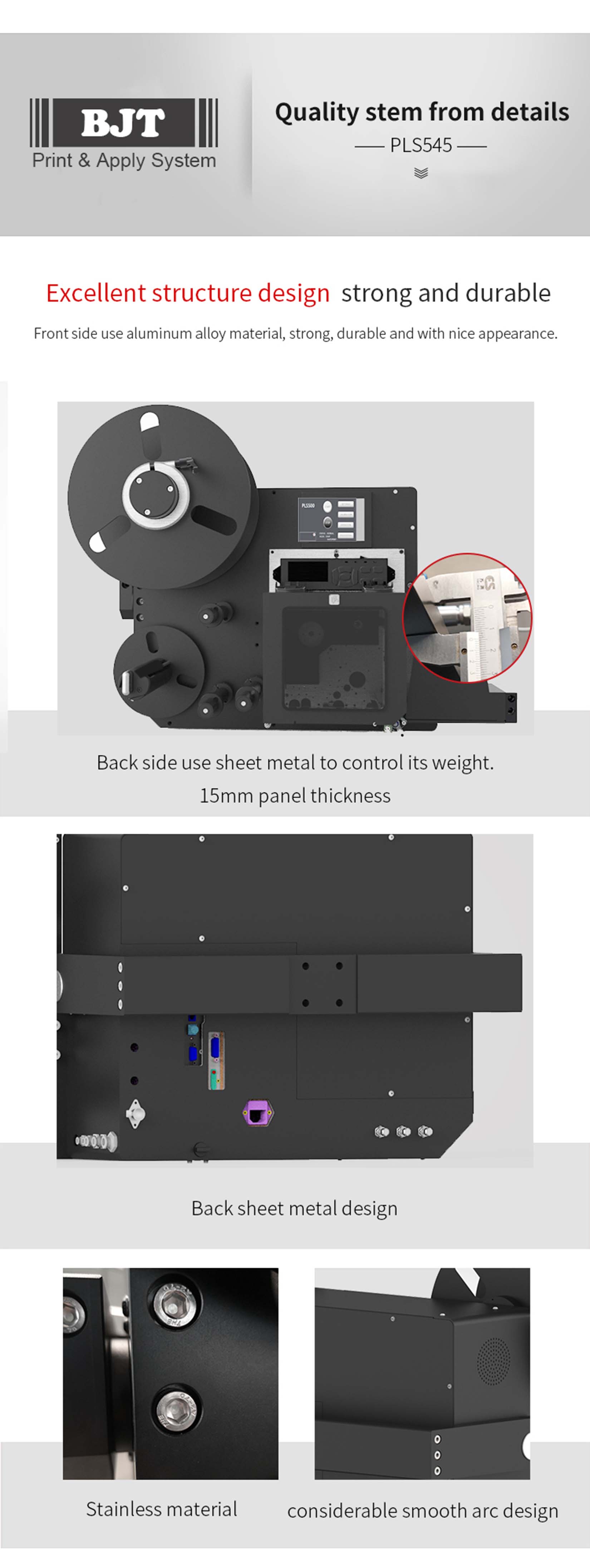 Real Time Print and Blow-Apply Labeling System PLS54C