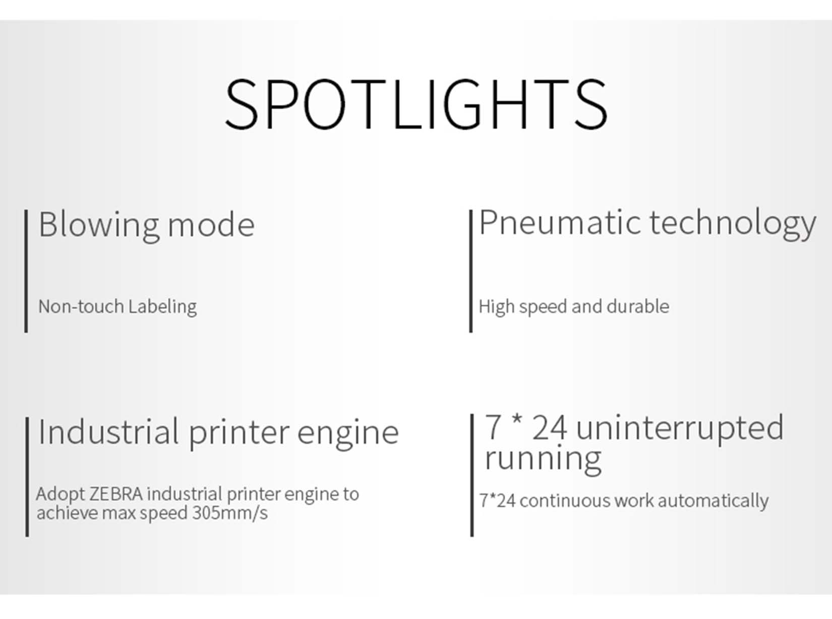 Real Time Print and Blow-Apply Labeling System PLS54C