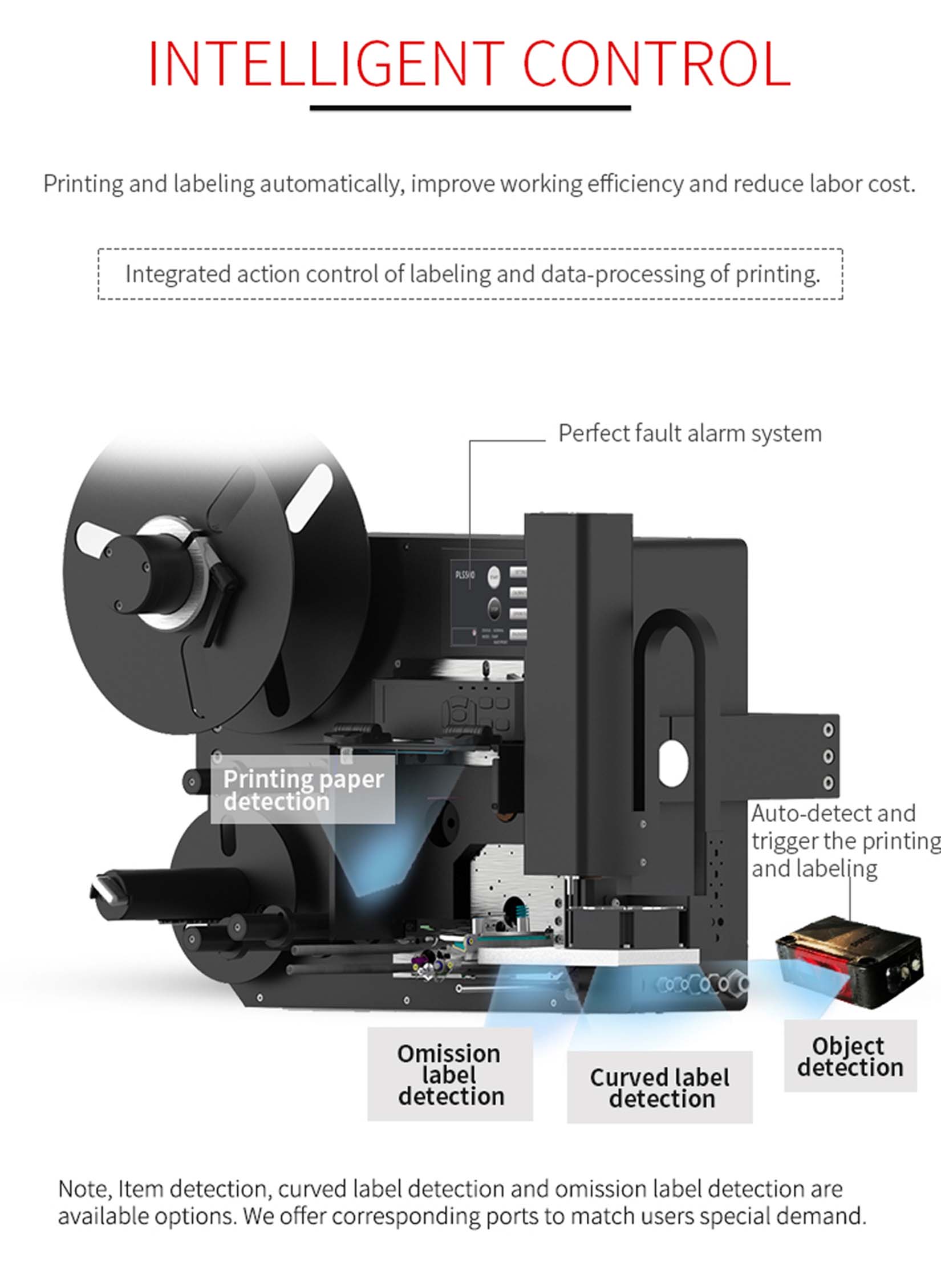 Print and Press-Apply Labeling System PLS540