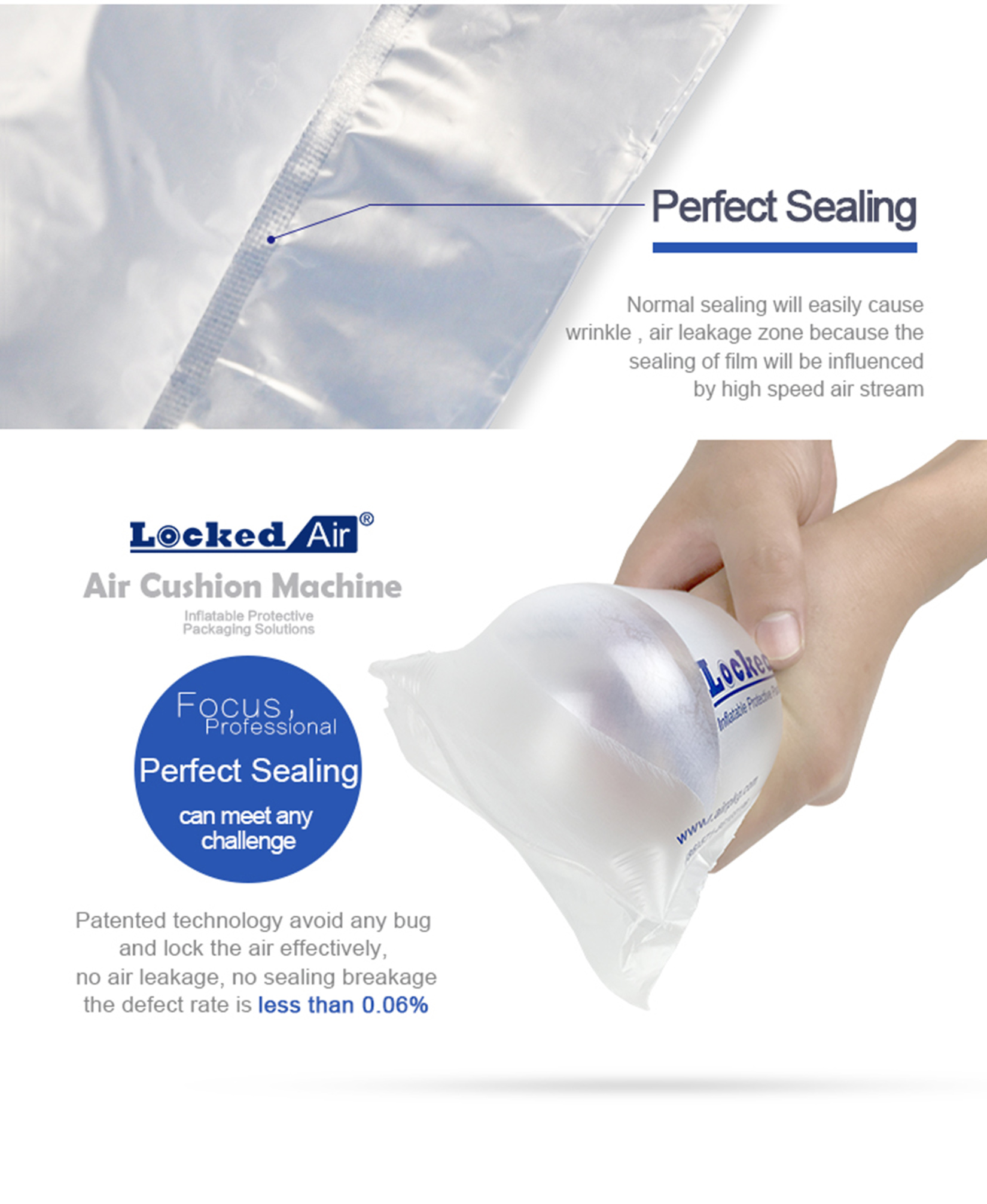 LA-E3 Durable & Affordable Air Pillow Packaging Machine - Business Class