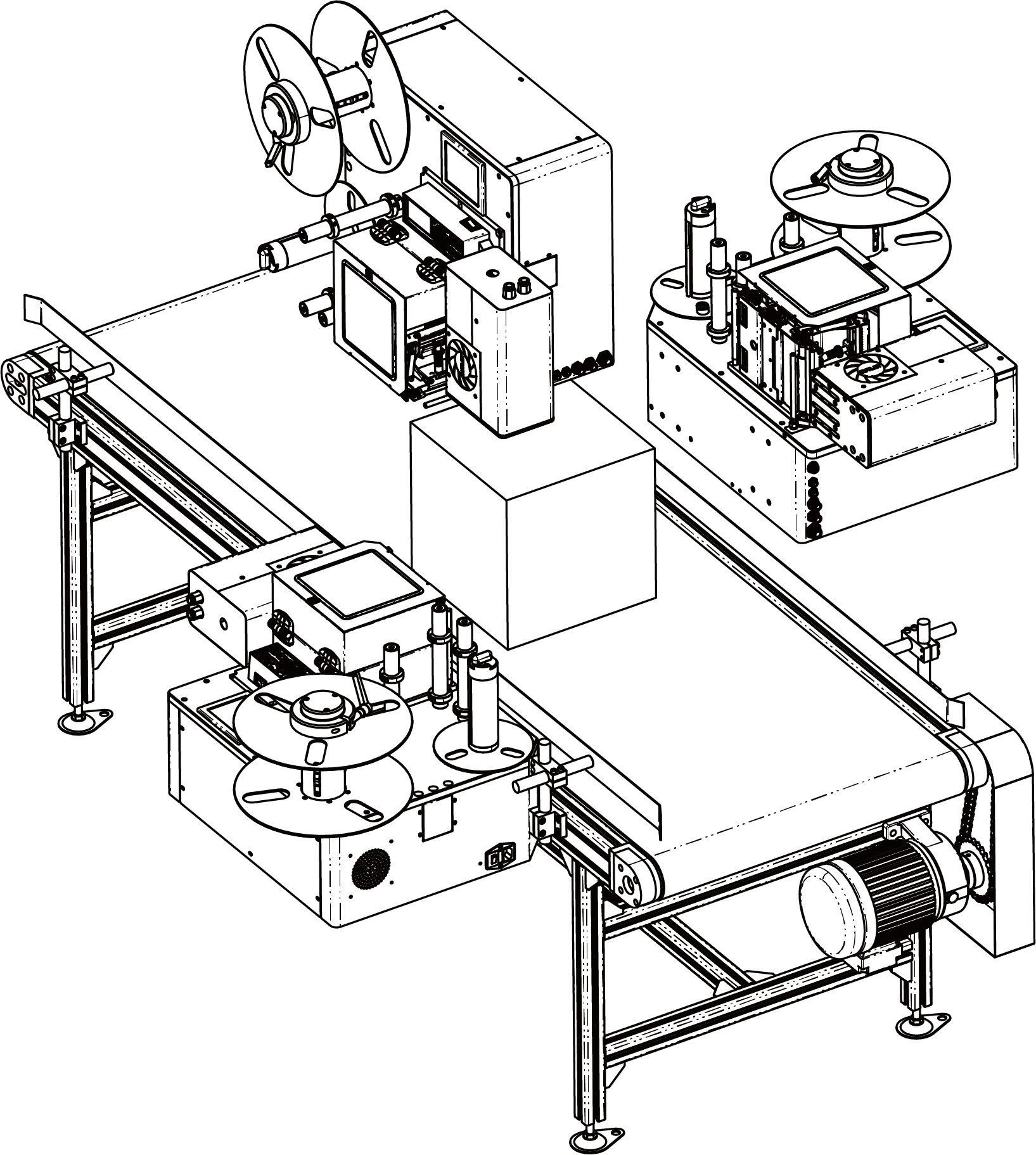 Real Time Print and Blow-Apply Labeling System PLS54C