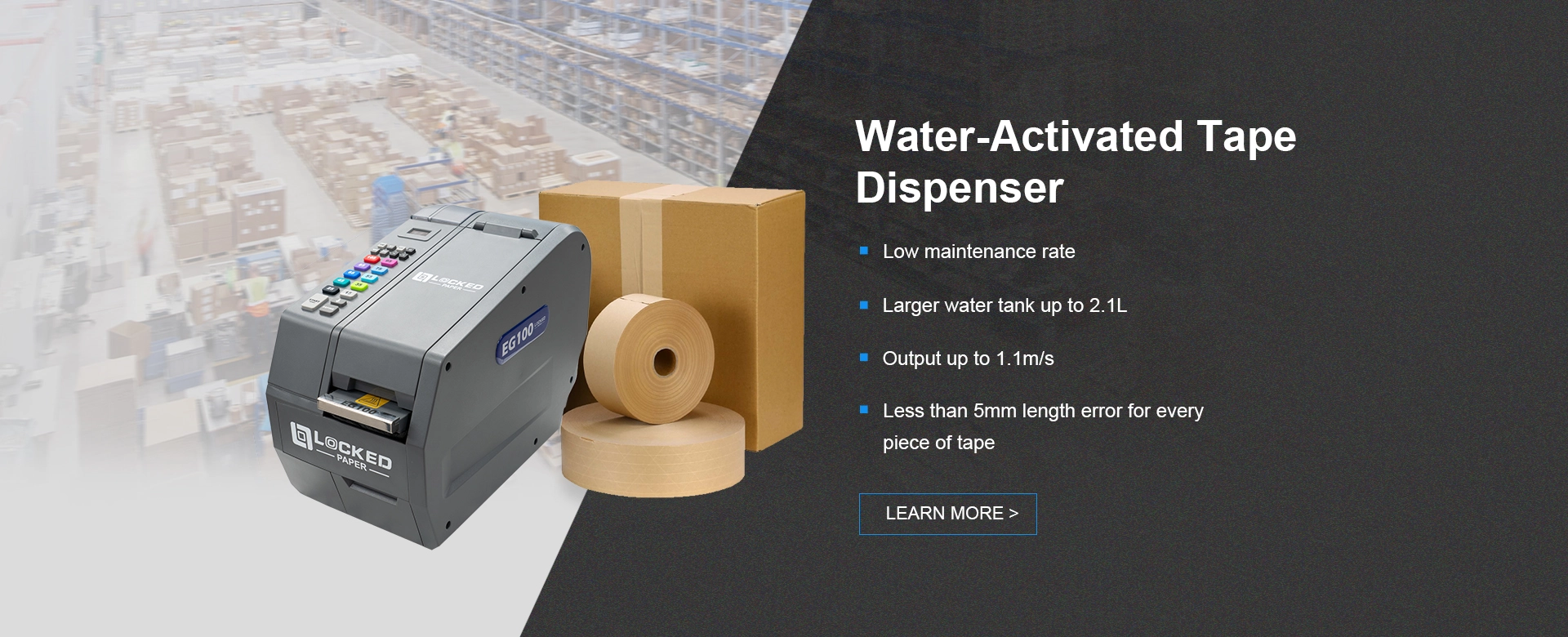Water-Activated Tape Dispenser